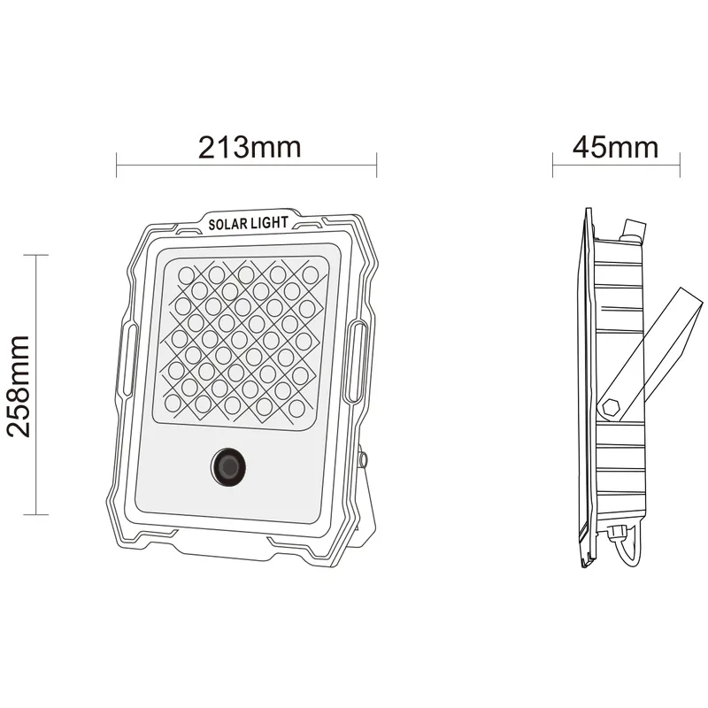 Luz de inundación solar 200w | luz solar led 200w | iluminación noble 
