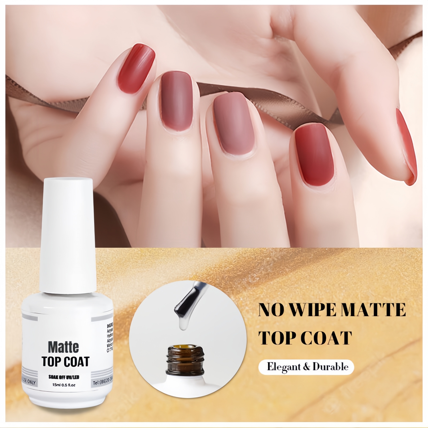 Matte No Wipe Top Coat