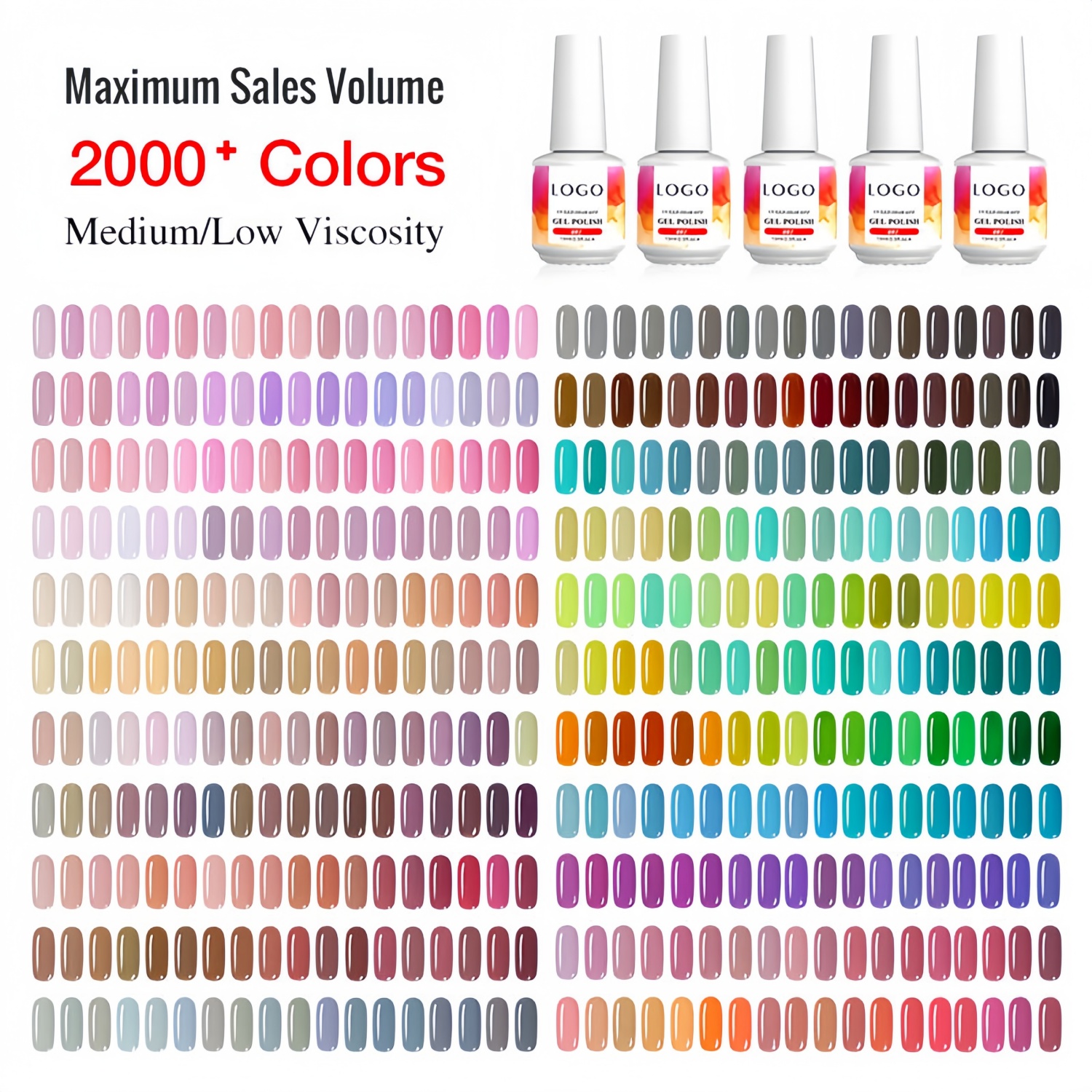 2000+ Solid Color Gel Polish