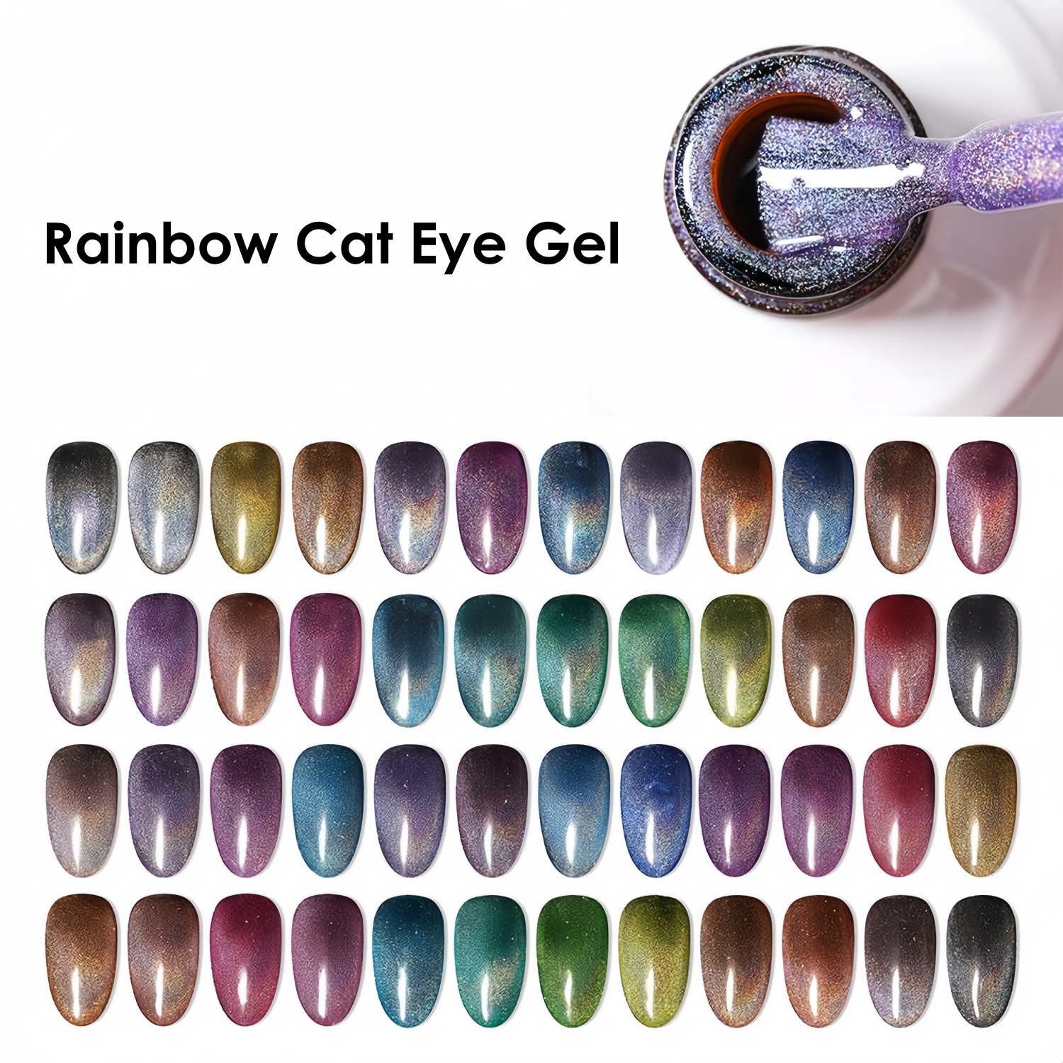 Rainbow Cat Eye Gel