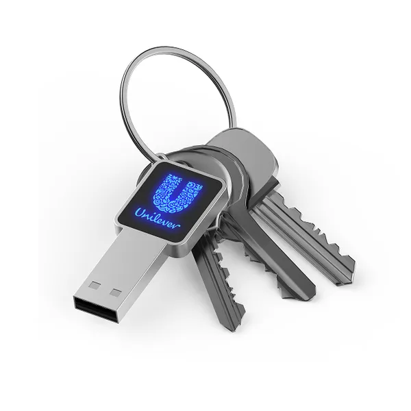 Brand USB for Wedding gift 2.0 Memory Stick Flash Mini LED Metal Key USB 16GB 32GB USB Flash Drive