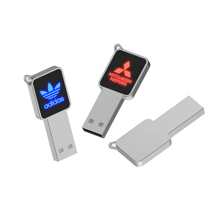 Brand USB for Wedding gift 2.0 Memory Stick Flash Mini LED Metal Key USB 16GB 32GB USB Flash Drive