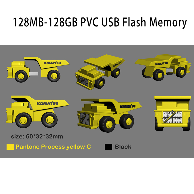 PVC Truck Car Aircraft Shape USB Flash Pen Drive