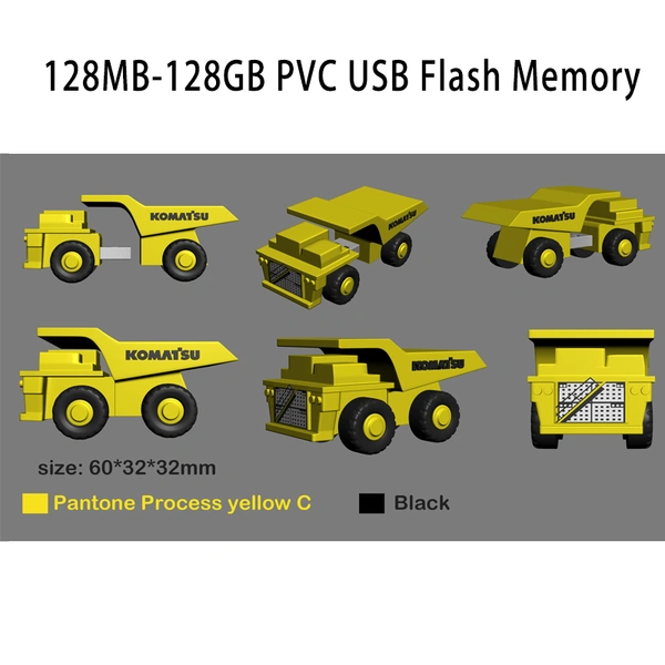PVC Truck Car Aircraft Shape USB Flash Pen Drive