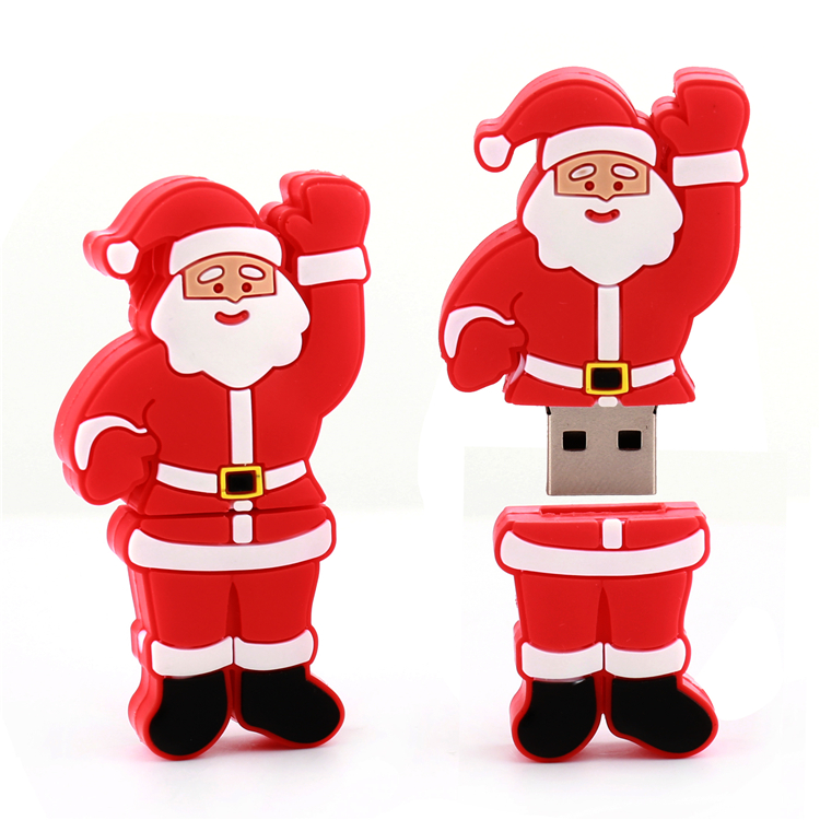 Christmas Stocking PVC Flash Memory USB Pendrive