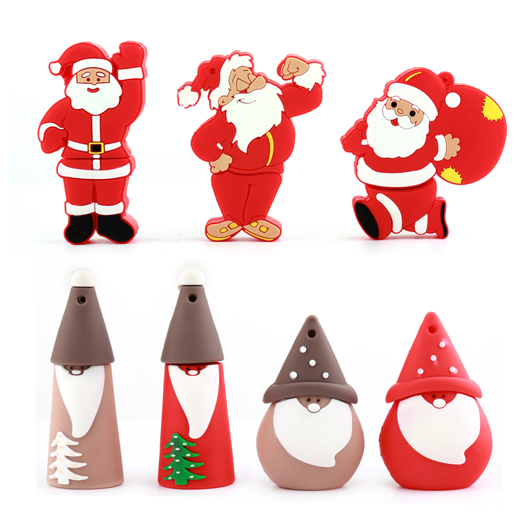 Christmas Stocking PVC Flash Memory USB Pendrive