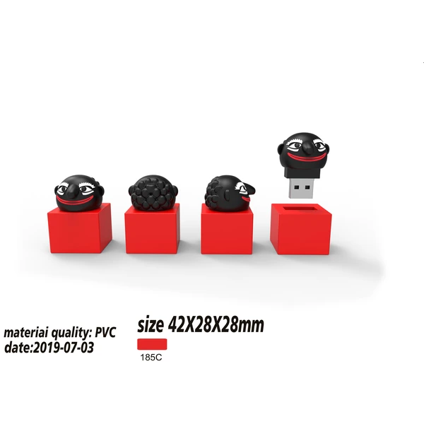 Customized PVC silicone USB flash drives with all design