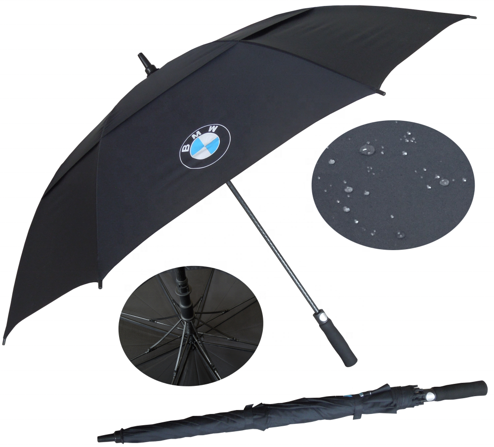 Promotional umbrella with company logo