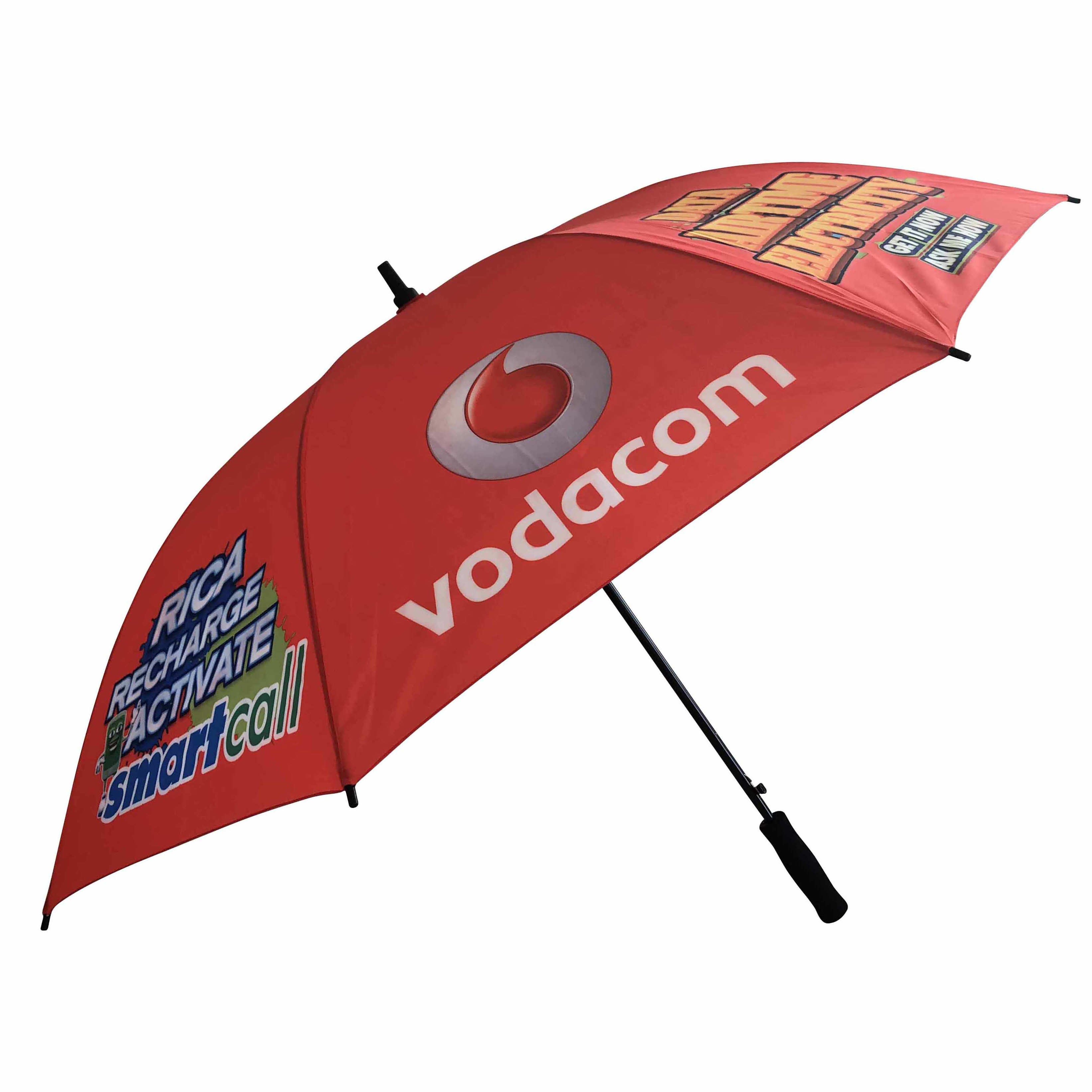 Promotional umbrella with company logo