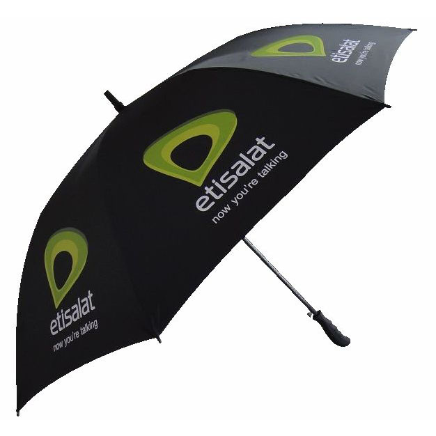 Promotional umbrella with company logo