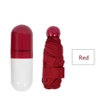 Mini Capsule Shaped Folding Umbrella With Logo Prints