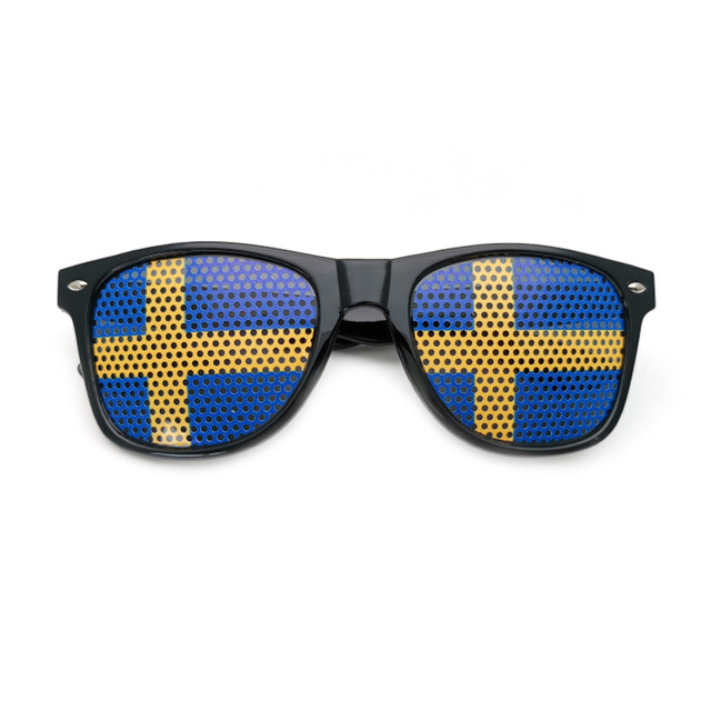 Cheap Euro Cup Football Fans Cheering UV Protection Sunglasses