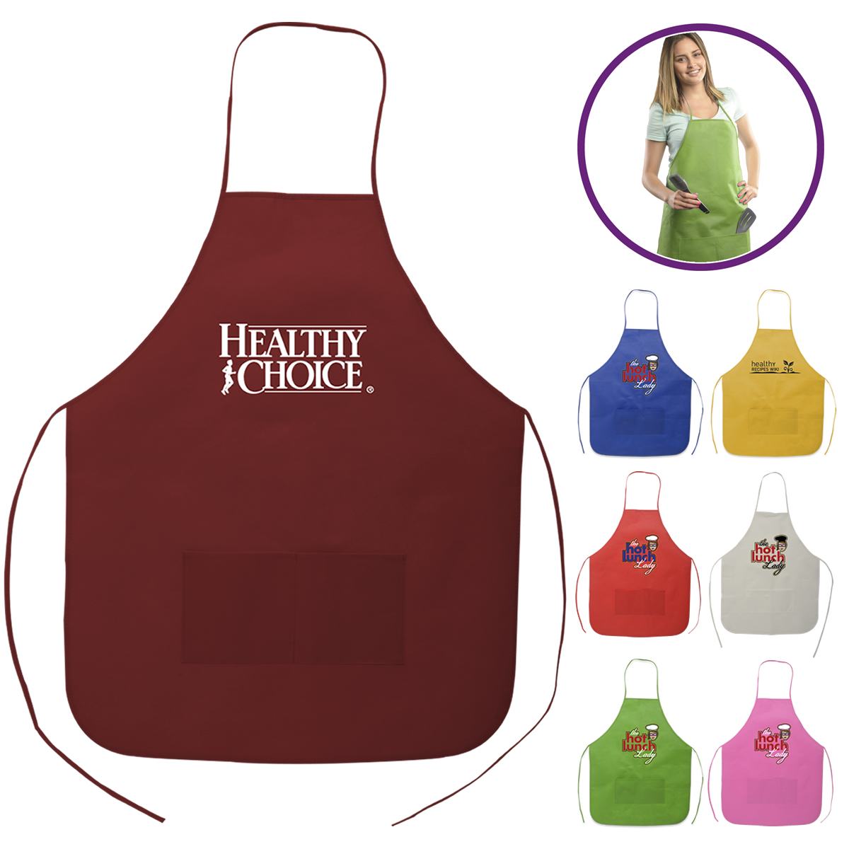 Black Kitchen Crafting Baking Restaurant Cotton Apron