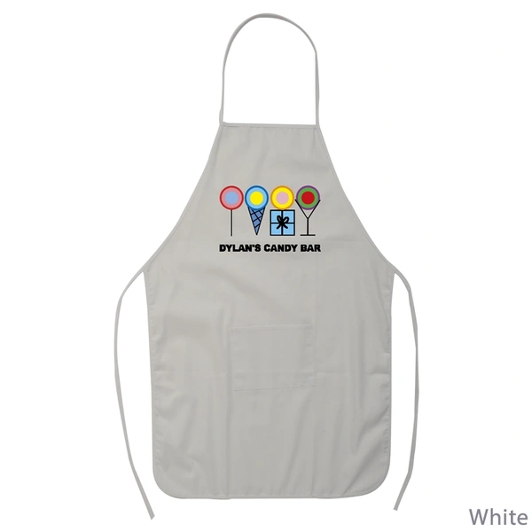 Custom high quality customized cotton fabric aprons with logo for sale