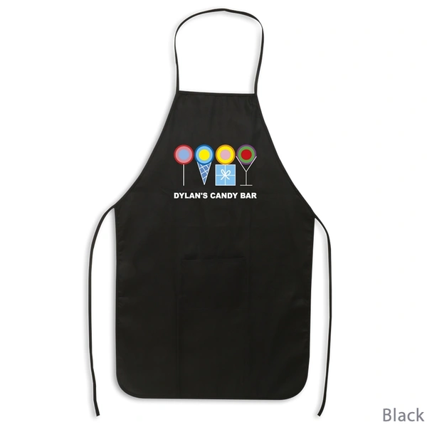 Custom high quality customized cotton fabric aprons with logo for sale