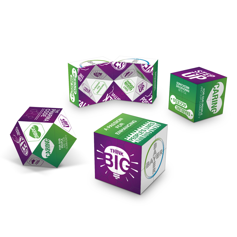 Custom 3D Folding Digital Magic Cube Puzzle Toys Rubikes Cube