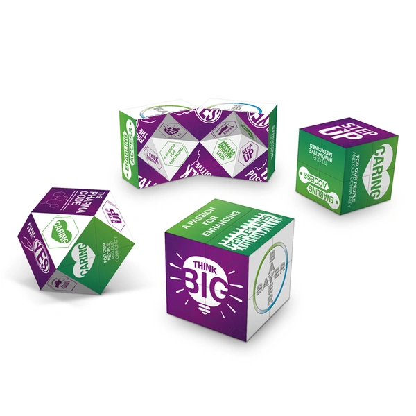 Custom 3D Folding Digital Magic Cube Puzzle Toys Rubikes Cube