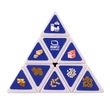 IQ puzzle train brain game 9.8cm pyramid triangle cube for kids