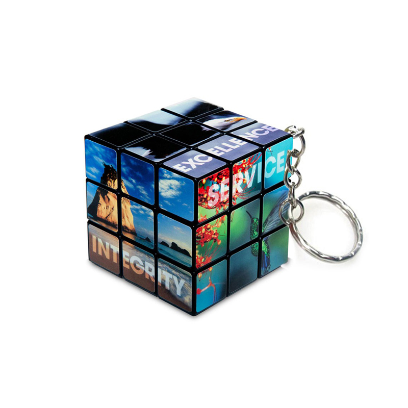 Promotion Advertising Mini Keychain Magic Cube Puzzle Keyring 