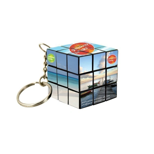 Promotion Advertising Mini Keychain Magic Cube Puzzle Keyring 