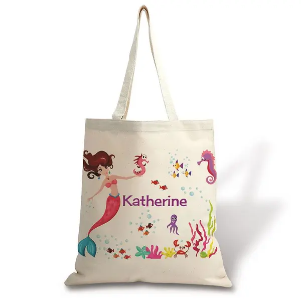 Promotion Logo Customized Size Shopping Bag Tote Cotton Bag