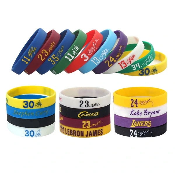 Cheap Promotional embossed debossed silicone rubber bracelet wristband