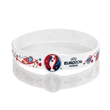 Cheap Promotional embossed debossed silicone rubber bracelet wristband