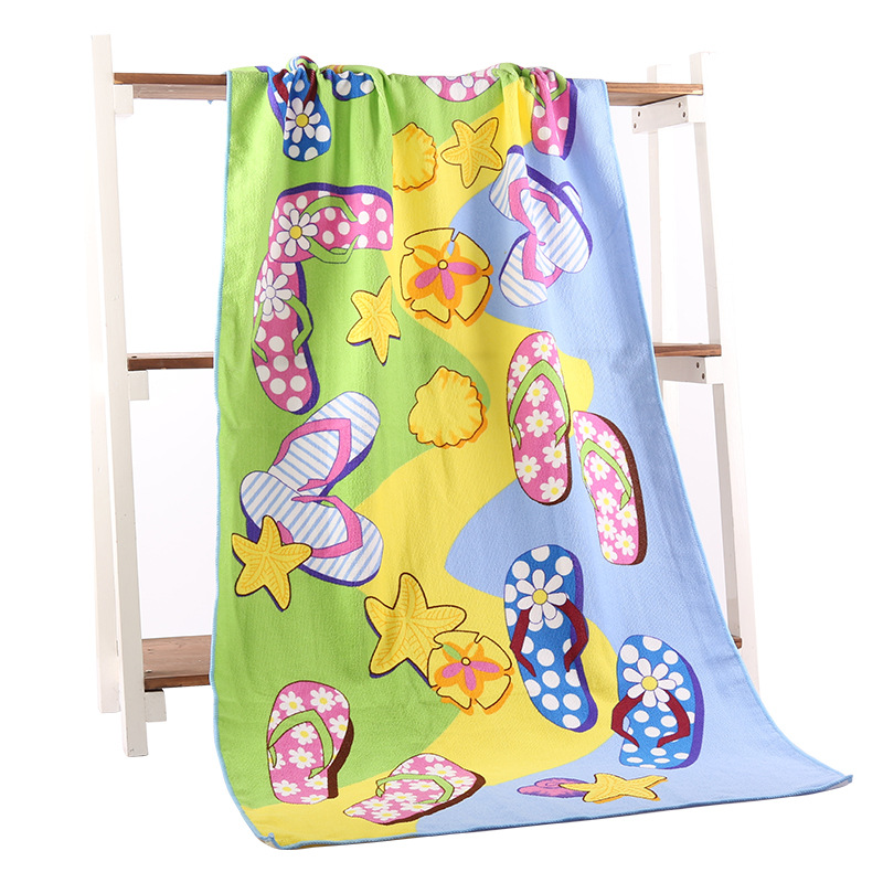 Printed Logo Striped Sand Free Quick Dry Swimming Pool Microfibre Beach Towel