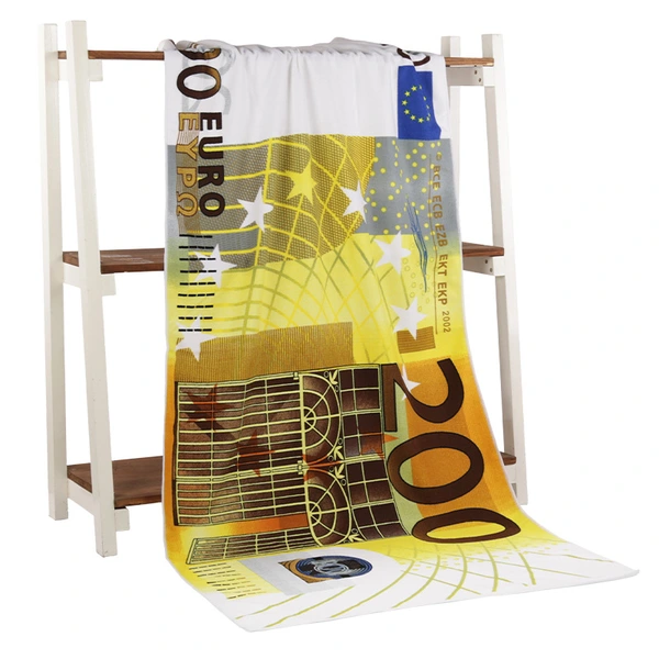 Printed Logo Striped Sand Free Quick Dry Swimming Pool Microfibre Beach Towel