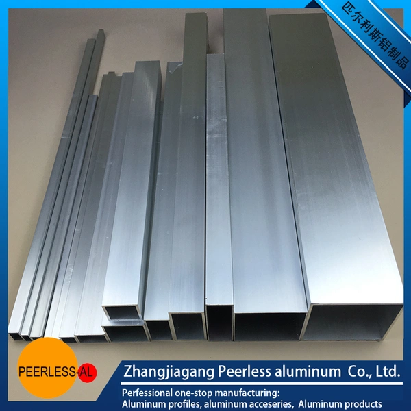 peerless-al extrusion alumium profiles:square tube,anodizing avaiable