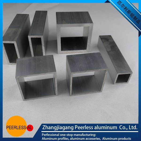 peerless-al extrusion alumium profiles:square tube,anodizing avaiable