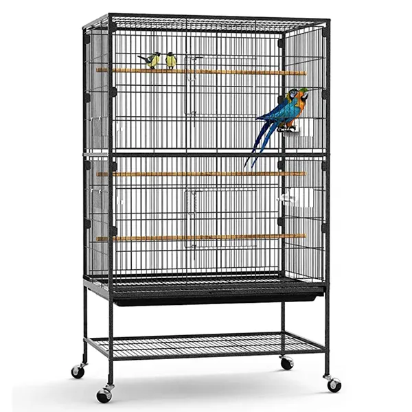 Metal Outdoor Bird Cage Parrot With Wheels