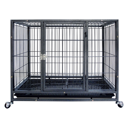 Big strong metal iron large size stainless steel foldable heavy duty dog cage kennels