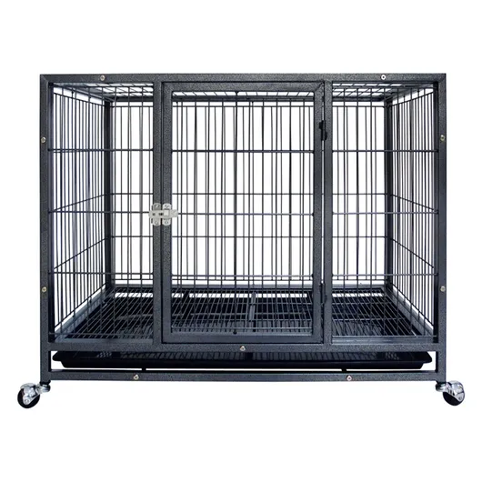Big strong metal iron large size stainless steel foldable heavy duty dog cage kennels