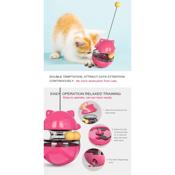 Interacive luxury tumbler pet cat play toys