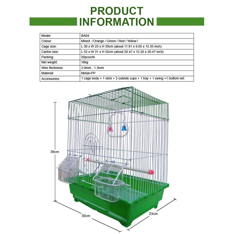 foldable breeding small bird cage 