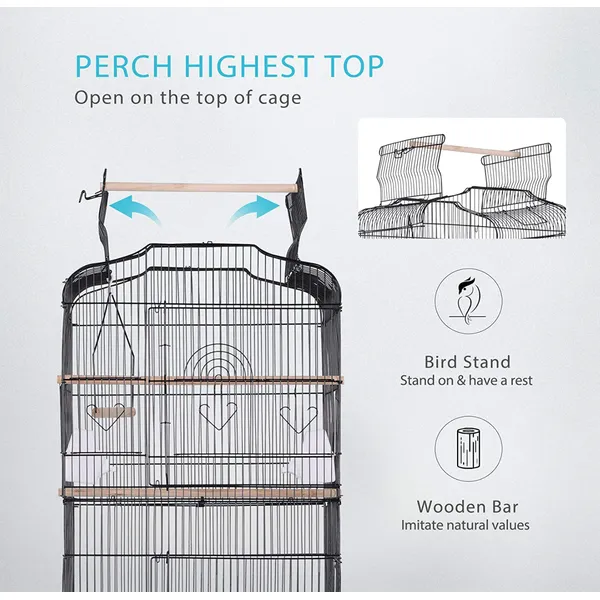 large wire bird cage for lovebird parrot accessories