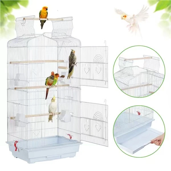 large wire bird cage for lovebird parrot accessories