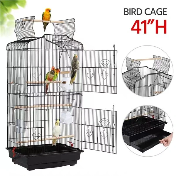 large wire bird cage for lovebird parrot accessories