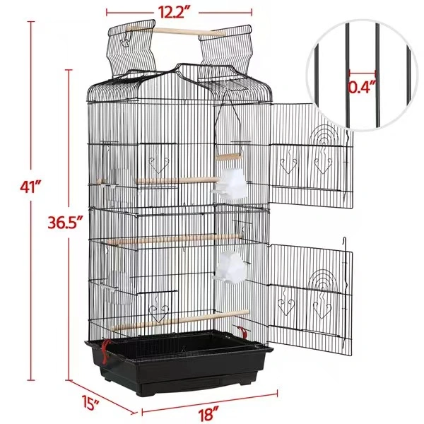 large wire bird cage for lovebird parrot accessories