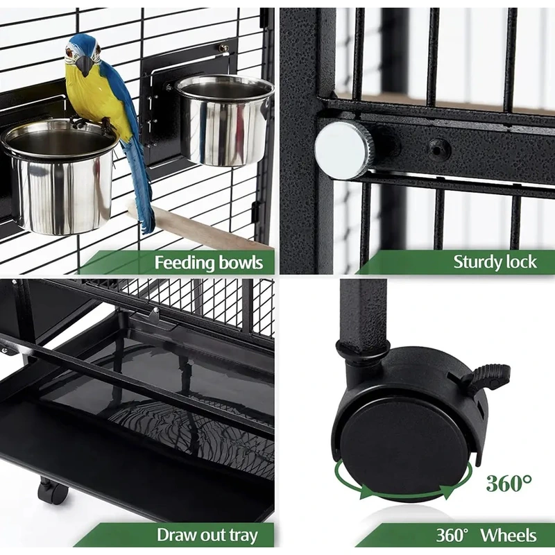 Iron wire breeding bird parrot cage