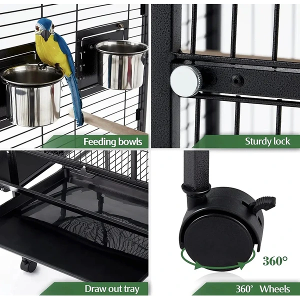 Iron wire breeding bird parrot cage