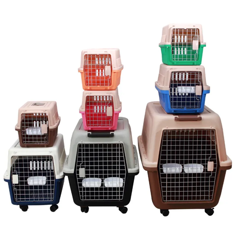 portable pet dog cat carrier cage