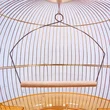 small gold metal bird cage