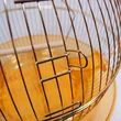 small gold metal bird cage