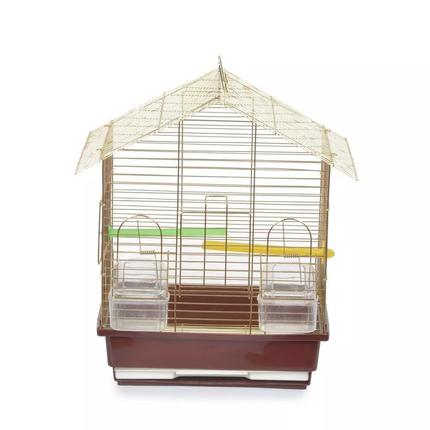 High Quality In Stock OEM ODM Golden Bird Cage Decorations Manufacturer Stainless Steel Bird Cage