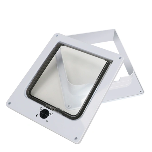 Best selling 4-way open pet house smart dog door for sliding door dog kennels safety pet cat blocking door
