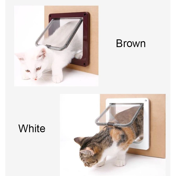 4-way open pet cat door