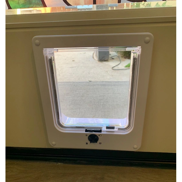 4-way open pet cat door
