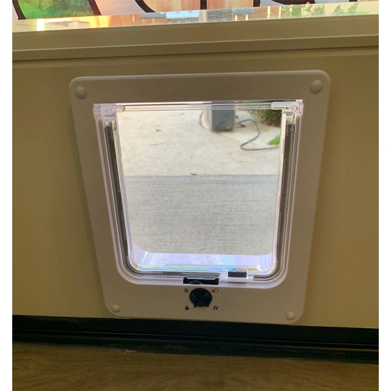 4-way open pet cat door